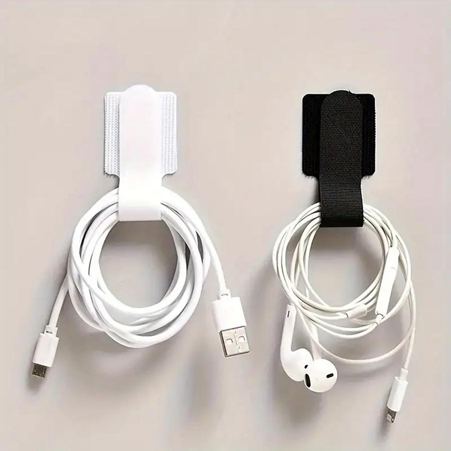 10/20Pcs Releasable Cable Organizer Ties Mouse Earphones Wire Management Nylon Cable Ties Reusable Loop Hoop Tape Straps Tie