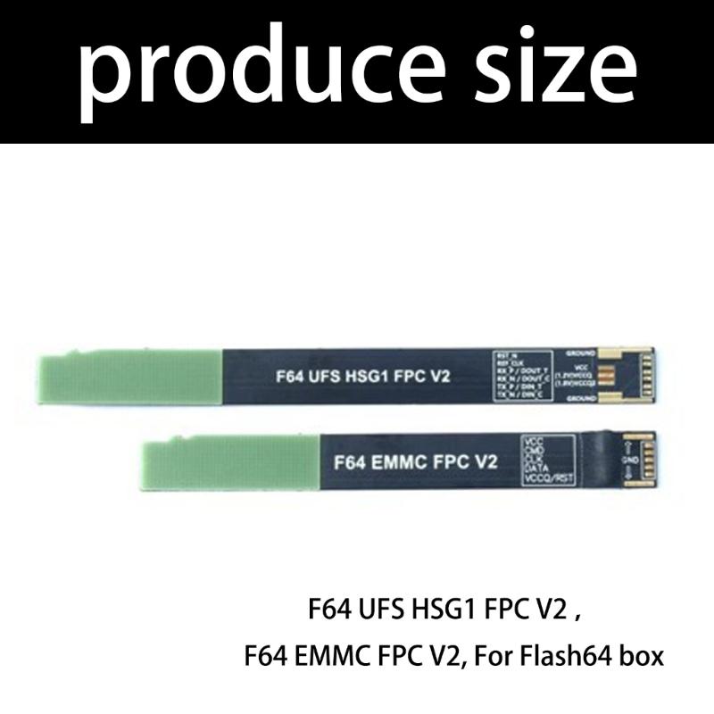 Pack of 2 Easy Installation Flexible Cables Suitable For Flash 64 Lite Box Supporting Precise UFS and eMMC Data Transfer