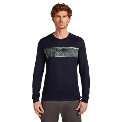 Icebreaker Merino 200 Oasis Crewe Elevation Line Long Sleeve Base Layer