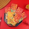 10pcs Cartoon Red Envelopes Blessing Red Pocket Gift Envelope Lucky Money Bag  Spring Festival