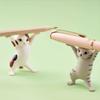 Enchanting Japanese Cat Pen Holder: Cute Kitten Desktop Ornament & Creative Gift for Students