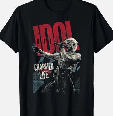 NEW Billy Idol Black Cotton T-Shirt All Size S-345XL Gift For Fans Unisex T-Shirt