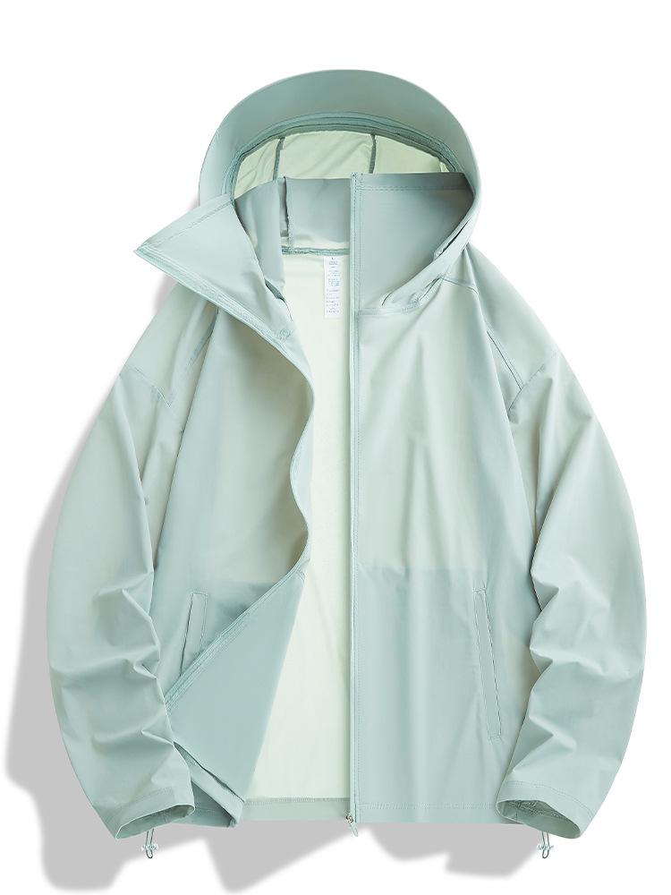Jaqueta de Nylon com Capuz Leve Unissex 2026: Roupa de Verão Respirável e com Proteção UV