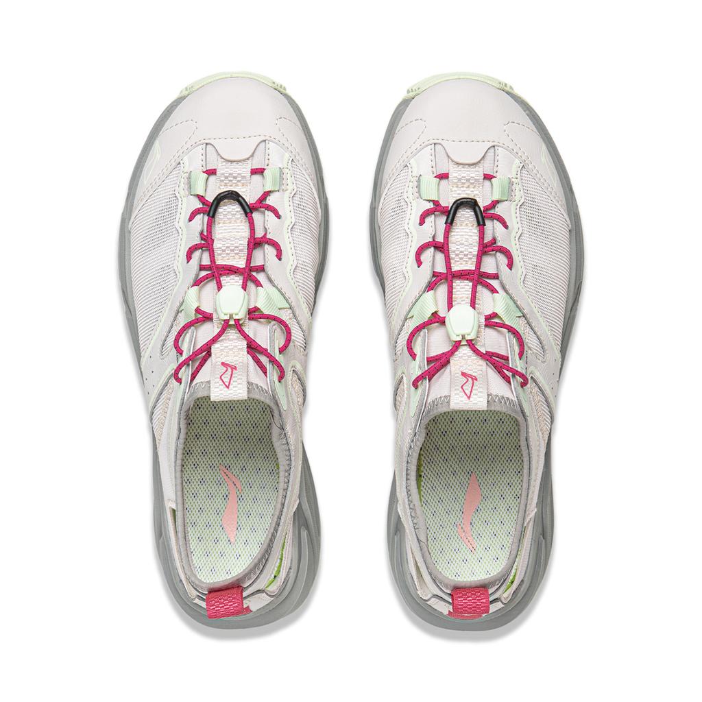 Li Ning Outdoor CF Tracing Outdoor Shoes Women's Low top Rock White Gray AHUW004-1