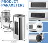 Stainless Steel Faucet Extender 360 °Swivel Water Tap Nozzle Faucet Sprayer Universal Bathroom Mixer Aerator 4 Spray Modes