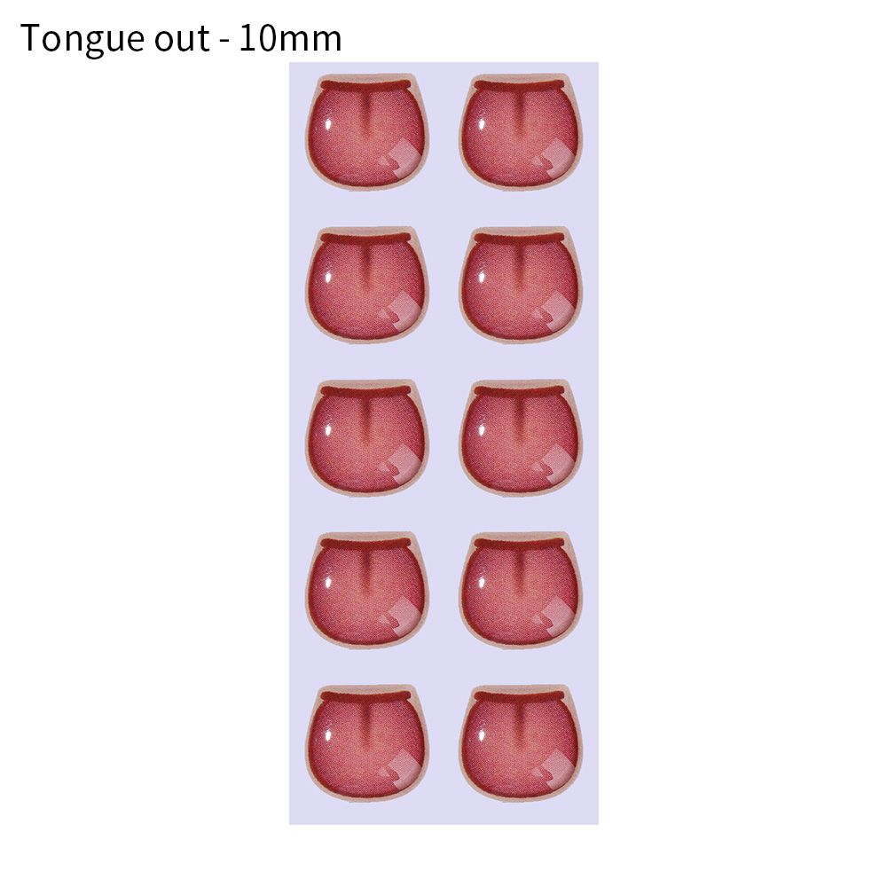 styles Decals cute MouthChips Paper Face Organ Paster Cartoon Mouth Stickers Anime Figurine Doll