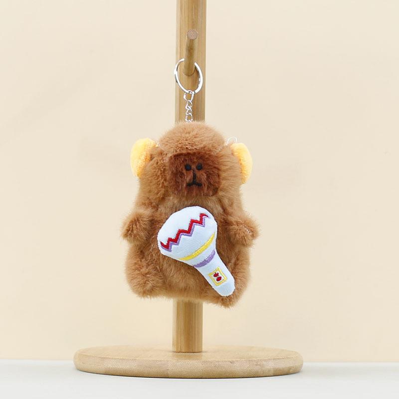 Music Capybara Band Mini Plush Pendant Toy Collectible Gift For Kids Desk Decor