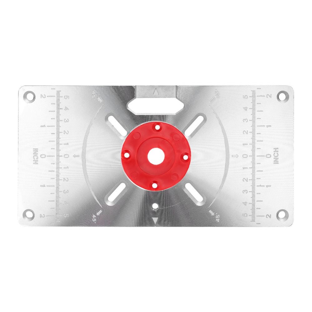 4 Router Insert Rings Trimming Machine Flip Board Aluminum Router Plate  DIY Woodworking Trimming
