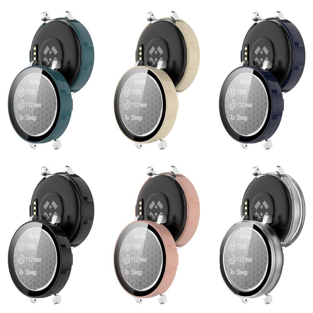 PC+Tempered Screen Protector Smart Bumper Shell New Protective Case for Garmin Lily 2