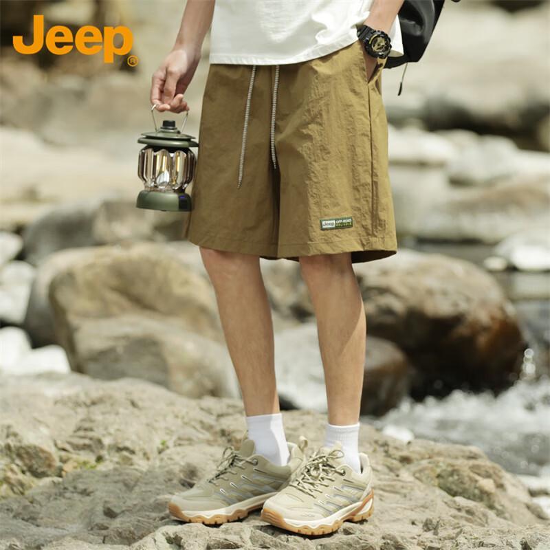 JEEP Men's Ice Silk Straight Casual Bermuda Shorts