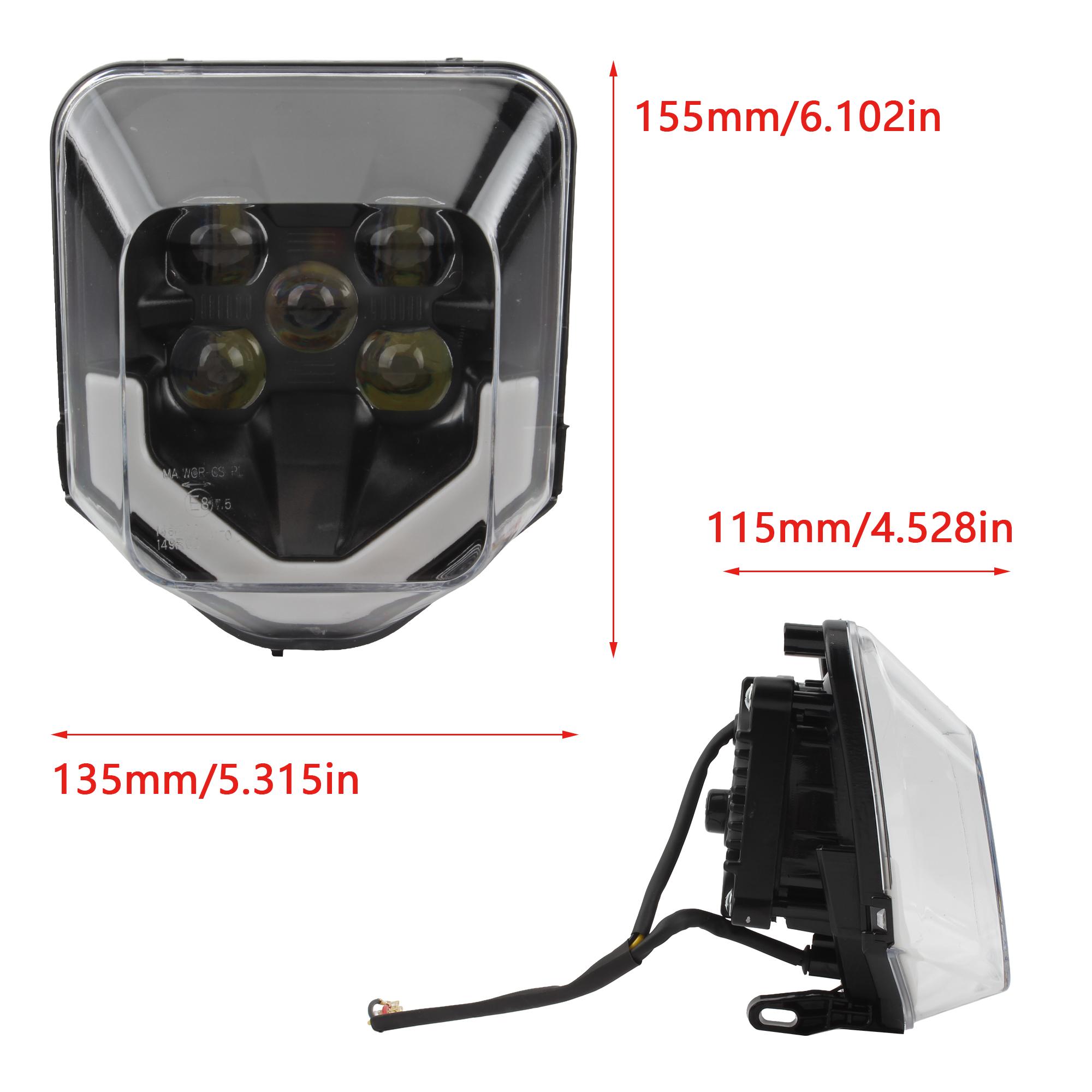 

Motorcycle Water Proof LED Headlight Headlamp Head Light For Husqvarna 701 TE300i FE250 FC450 Enduro Motocross 2012-2026