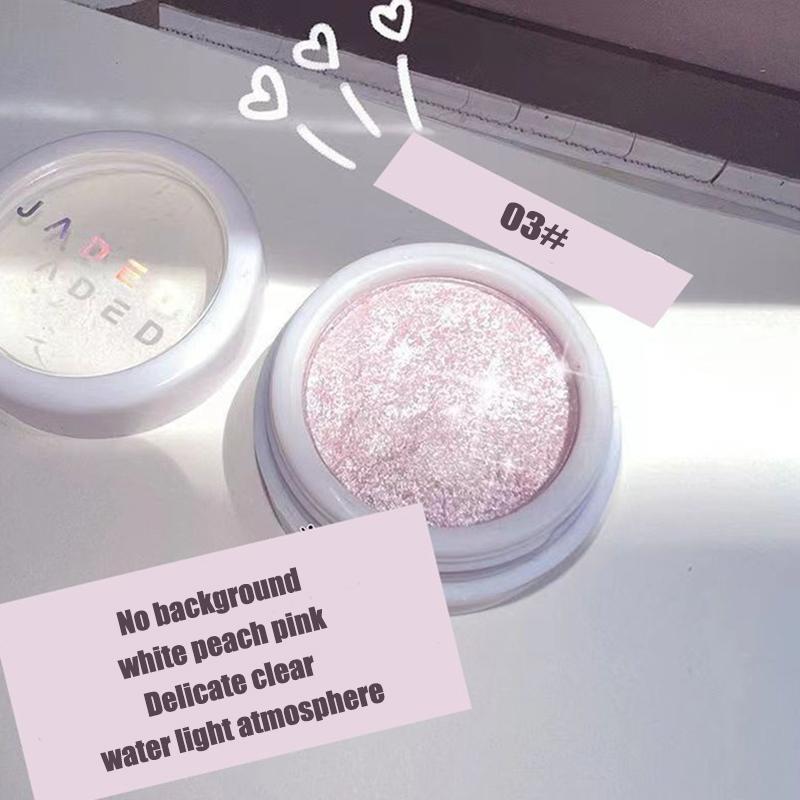 Monochrome Highlighter Amethyst Pink Glitter Brighten Shiny Eyes Makeup Mashed Potatoes Texture Diamond Eyeshadow Palette