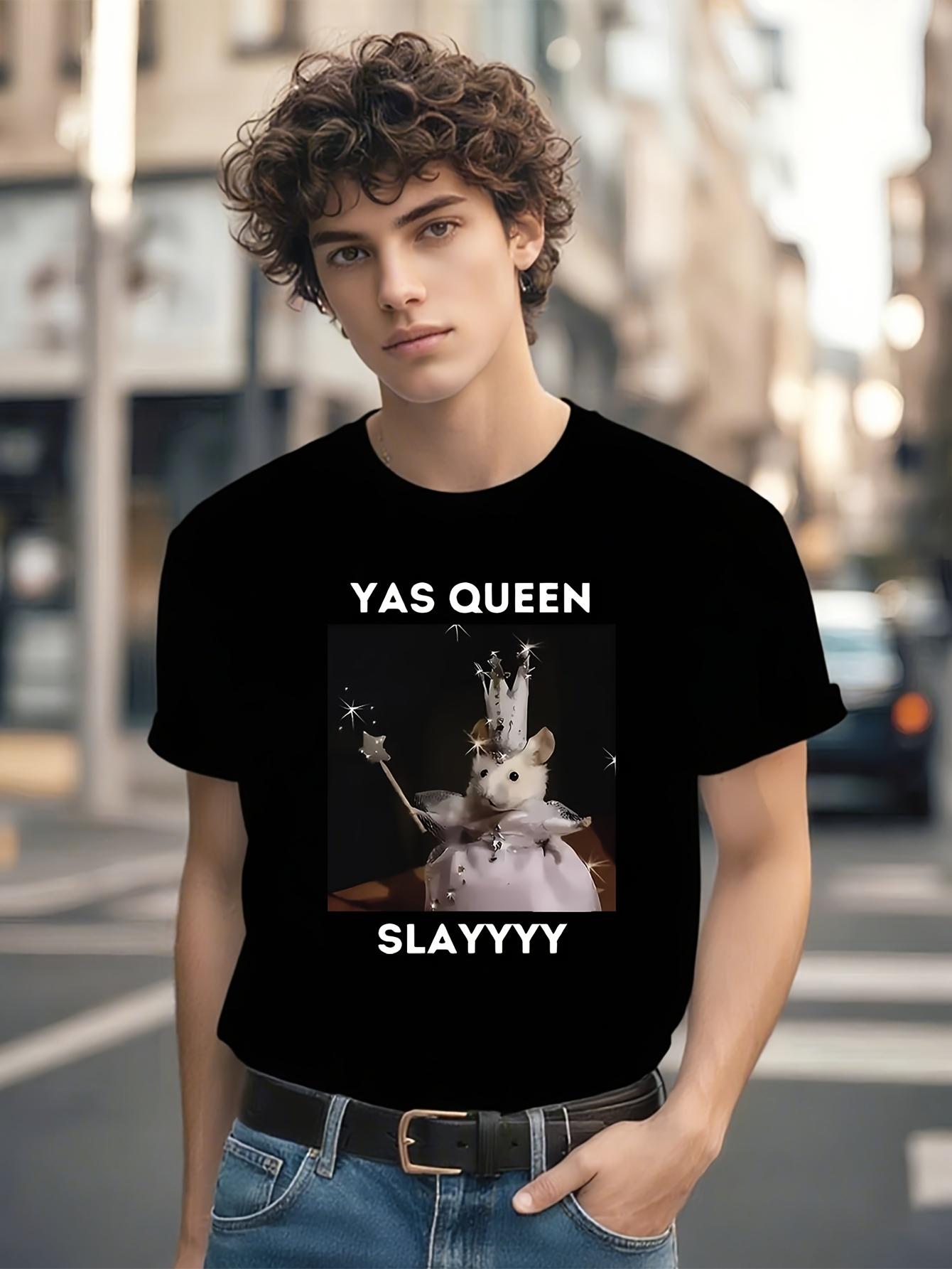 Funny Tshirt Funny Yas Queen Slayyyy Rat Graphic Tshirt M