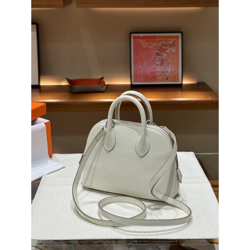 Bowling Messenger Bag aus Rindsleder erster Schicht neue High-End-Umhängetasche Nischenleder Pendler-Tasche Handtasche