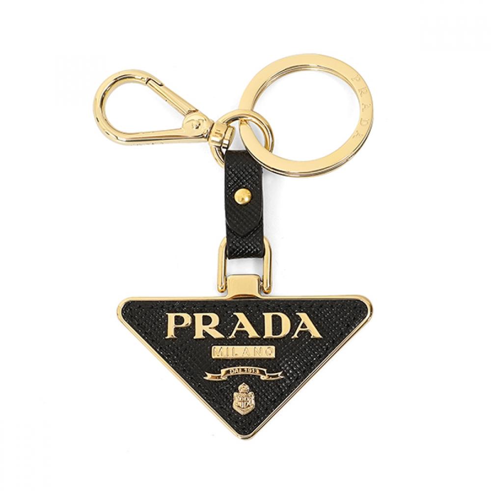 

Prada 1pp128 053 F0002 Saffiano Triangle Logo Keyring 1PP128 053 F0002