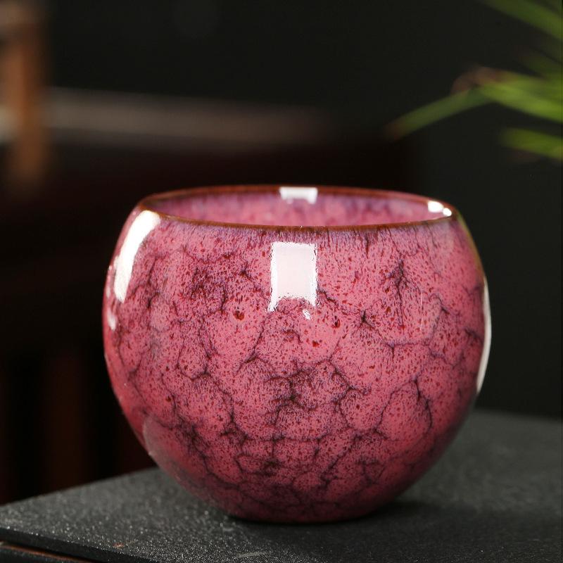 Japanese Style Ceramic Tea Cup Kiln Transformation Kung Fu Heat-proof Tea Bowl Household Pottery Coffee Mug Wine Drinkware New
