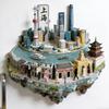 China Souvenirs Fujian Metall Kühlschrankaufkleber Jiuhuashan Lushan Hengshan Huashan Shanghai Chengdu Suzhou Kühlschrankmagnete Geschenke