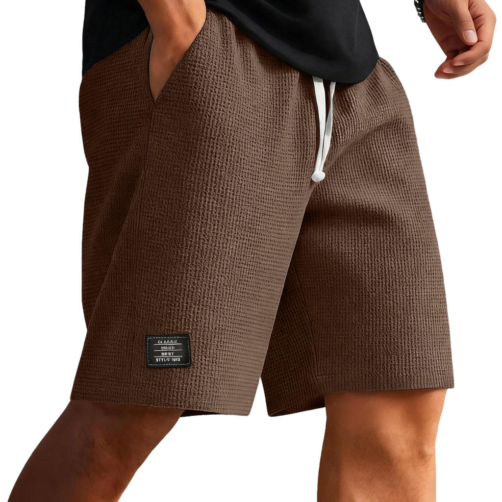 Pantaloncini Casual da Uomo Vita Elastica Coulisse Spiaggia Corsa Allenamento Corti Leggeri Larghi Pantaloncini Estivi