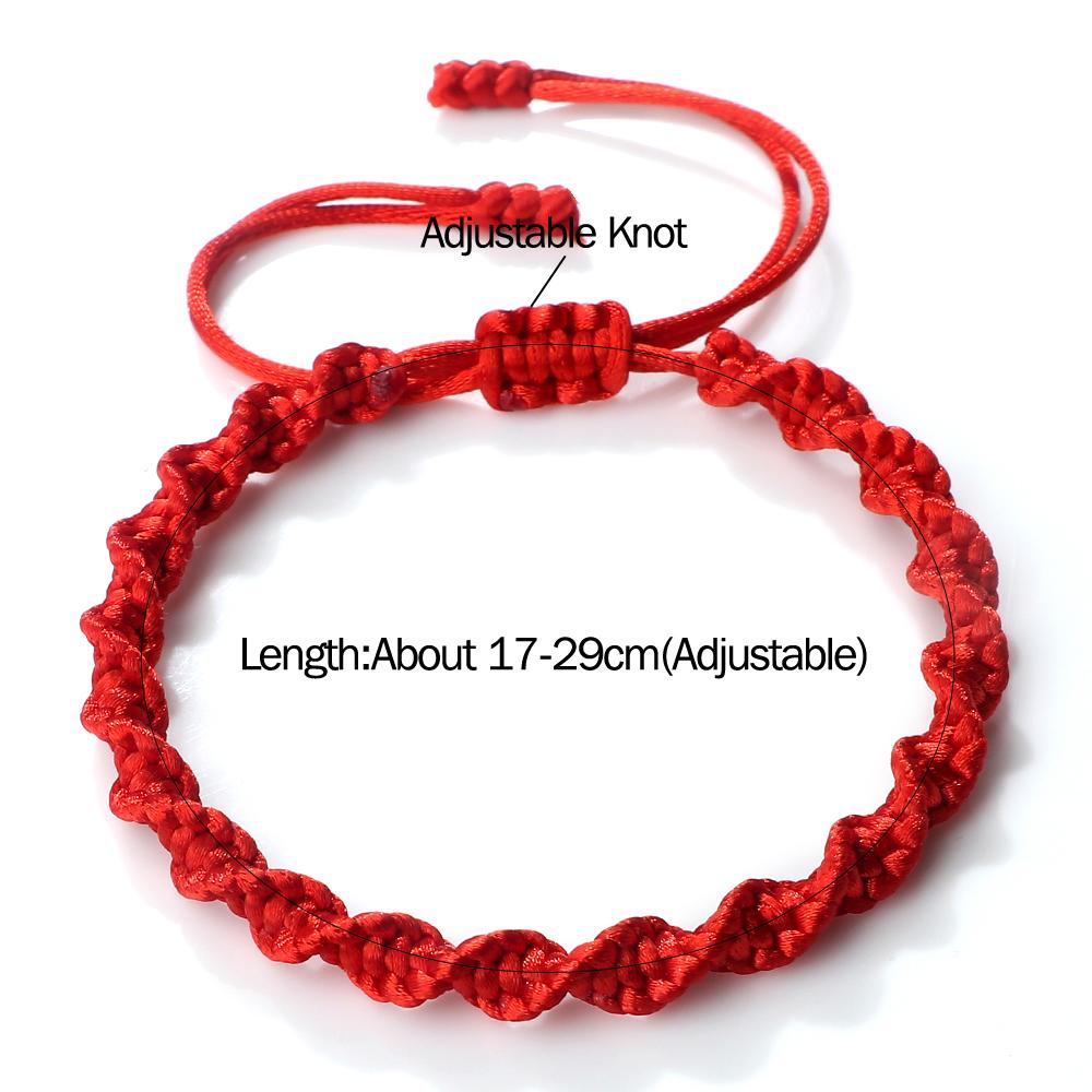 Classic Handmade Braided Bracelets For Women Men Black Red Thread Braid Wristband Charm Bracelet Couple Friendship Jewelry Gifts