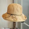 String Bow Sweet Bucket Hat Beach Eaves Travel Sun Protection Versatile Light Cloth Hat Summer