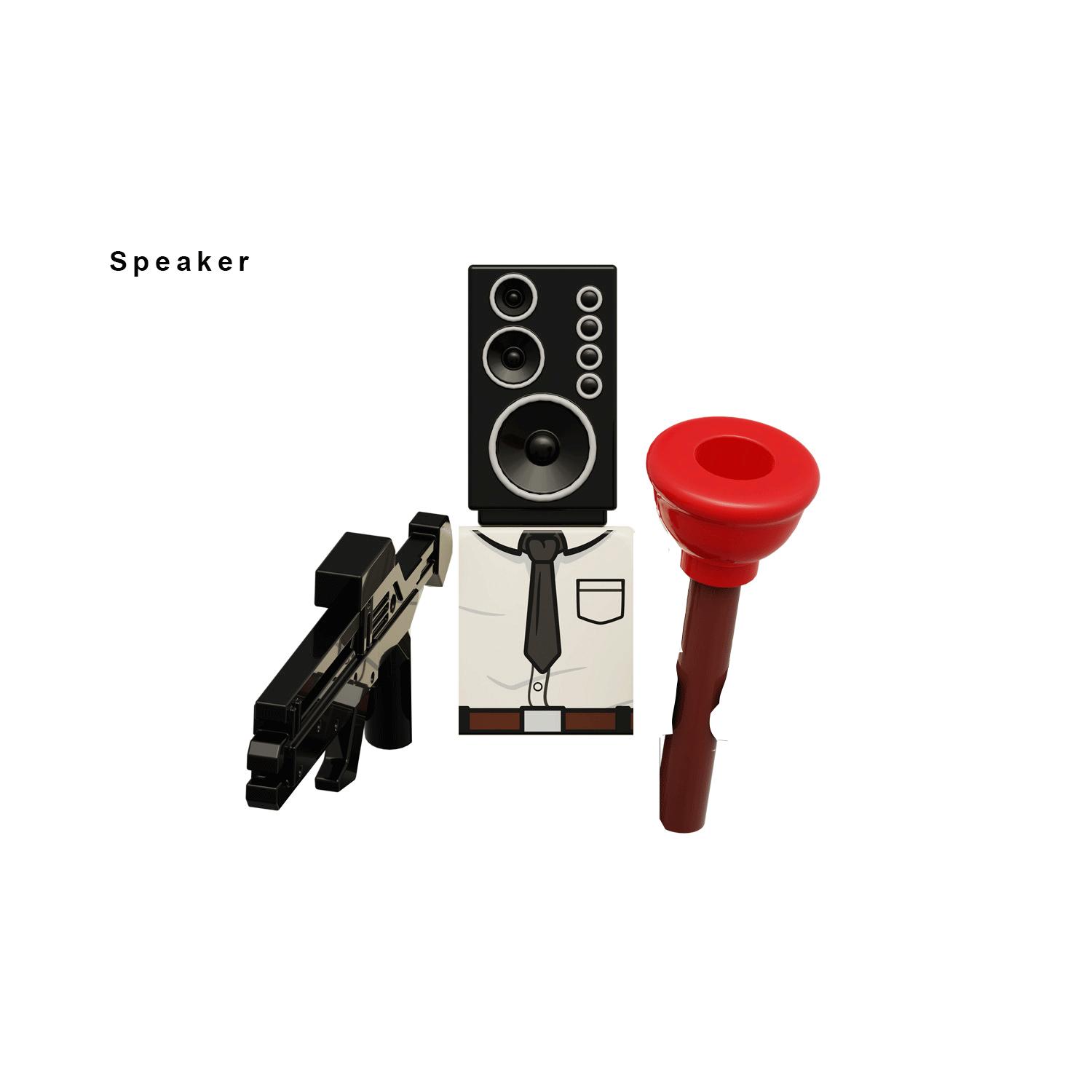 KDL818 LG1009 аниме мультфильм кирпичи куклы оператор спикер ТВ человек мини-игрушки фигурки строительные блоки