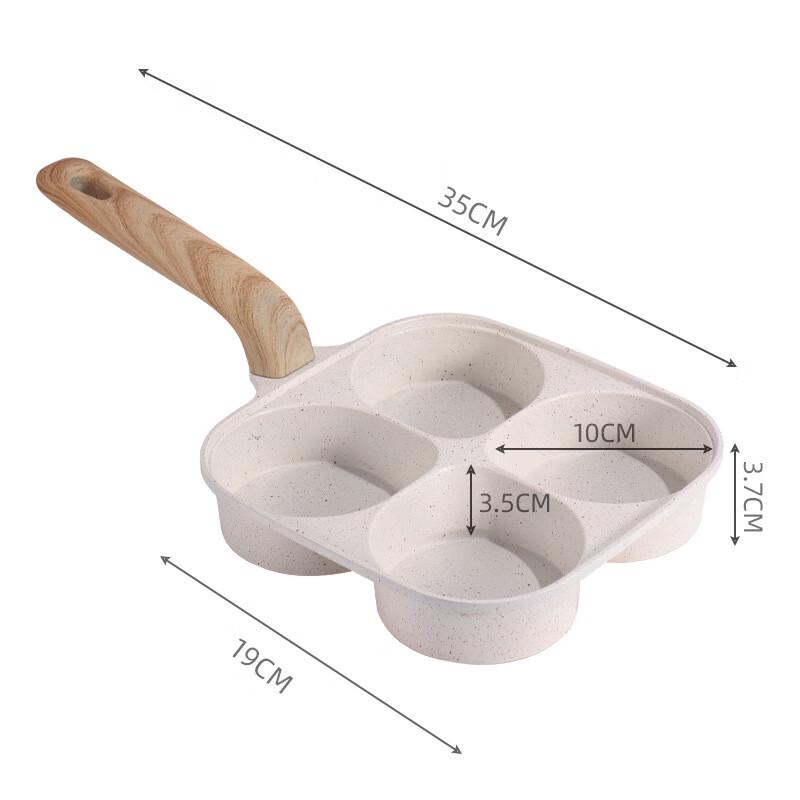 Yoshidatakumi Maifan Stone 4-Hole Non-Stick Frying Pan