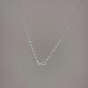 S925 Infinity Symbol Necklace for Women - Elegant High-End Light Luxury Ins Style Exquisite Collarbone Chain