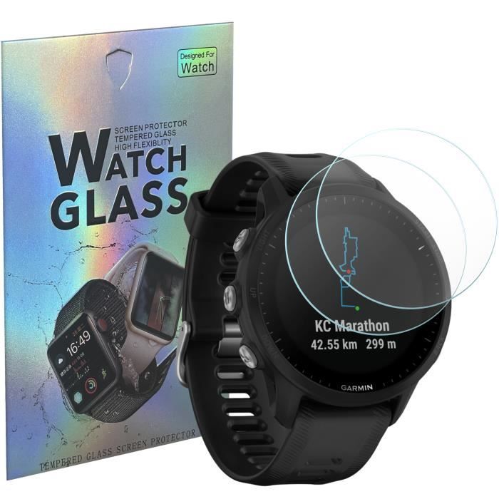 Verre Trempé pour Garmin Forerunner 955 - Forerunner 955 Solar - Lot de 2 - Phonillico