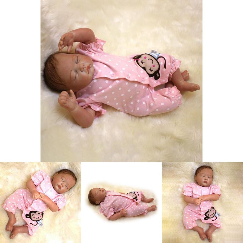 Realistic 18" Reborn Doll Baby With Soft Silicone Body Perfect For Kids Gifts