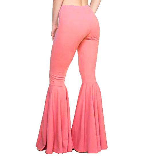 High-Waist Elastic Waistband Control Tummy Hip Lifting Lady Trousers Skinny Breathable Women Solid Color Sports Mermaid Flared Pants Streetwear