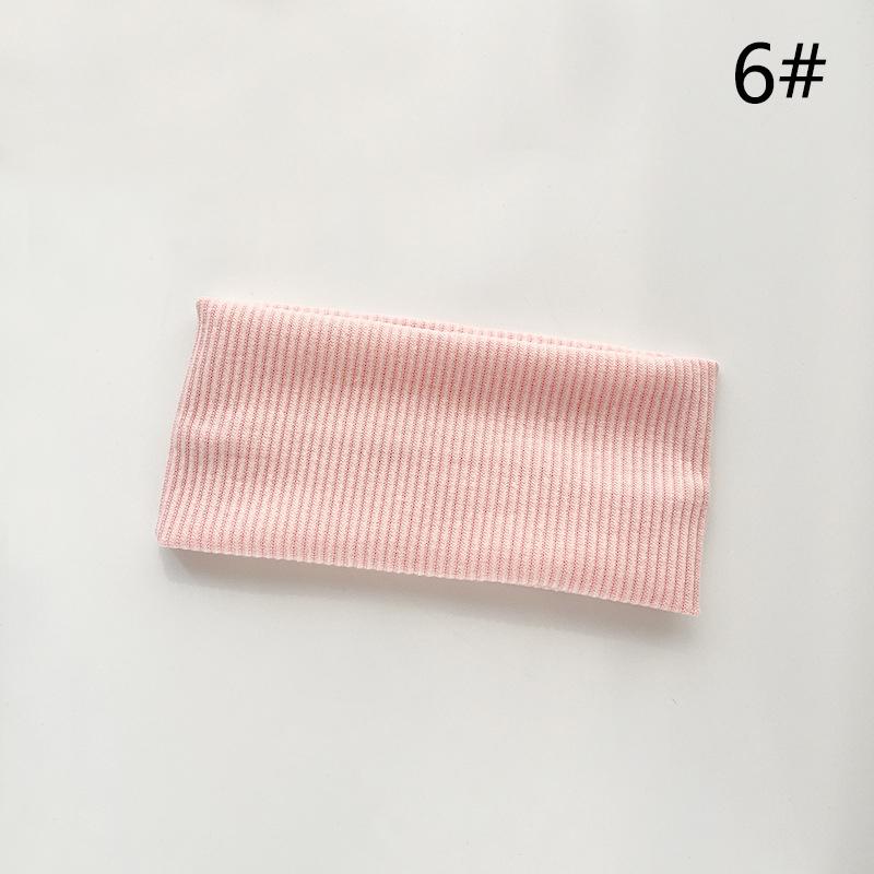 9003 SASAacc European and American Solid Color Knitted Hairband Elastic Sports Headband Hair Accessories Korean Style