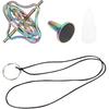 TOPINCN Alloy Gyroscope Toy Stress Relief Fingertip Toy for Adult withDecompression Bright Colorful Metal FrameDecompression Toy Adult Toy (Colorful)