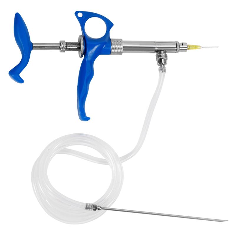 0,75 ml/1 ml/2 ml Veterinär-Dauerimpfspritze Tier Automatische Injektion Metall Präzisionswaage Vieh Veterinärwerkzeuge