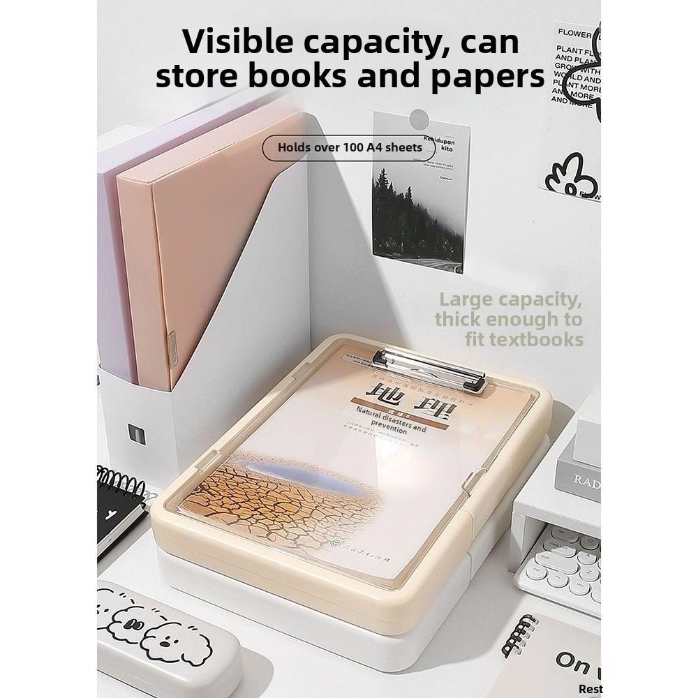 with Storage A4 Clipboard Large Capacity Document Organizer Multi Functional Folder Student Use