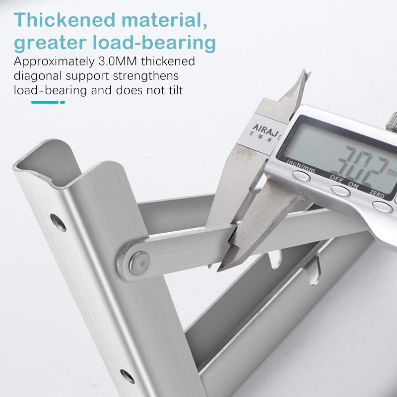 Wohnmobil Silber Finish Verdickt Edelstahl Mini Klapptisch Auto Zubehör Campervan Klapp Halterung Tisch Regal