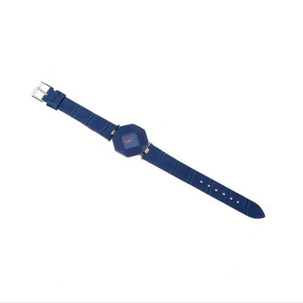 Women 's Faux Leather Band Analog Quartz Rhombic Case Wrist Watch Gift