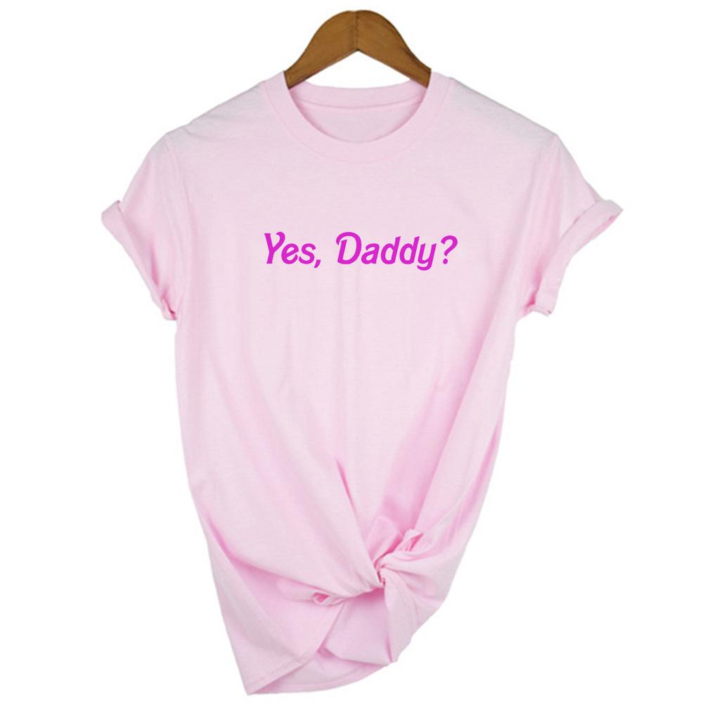Summer Fashion Tops Tee Satan Is My Daddy Letter Print Tumblr Women Shirt Aesthetic Clothes