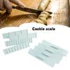 Set mit 8 einfach zu bedienenden Keksplätzchen-Skalen-Sets, Präzisions-Keks-Messlineale für kreative Backenthusiasten