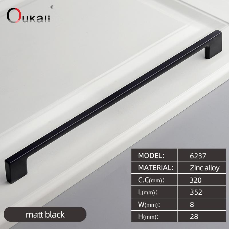 Oukali Modern Design Pull Down Kitchen Hardware Kitchen Cabinets Door Pull Handle Chrome Drawer Handle