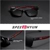 SPEEDHYUN Ultra Light Polarized Sunglasses with Retro Matte Black Frame
