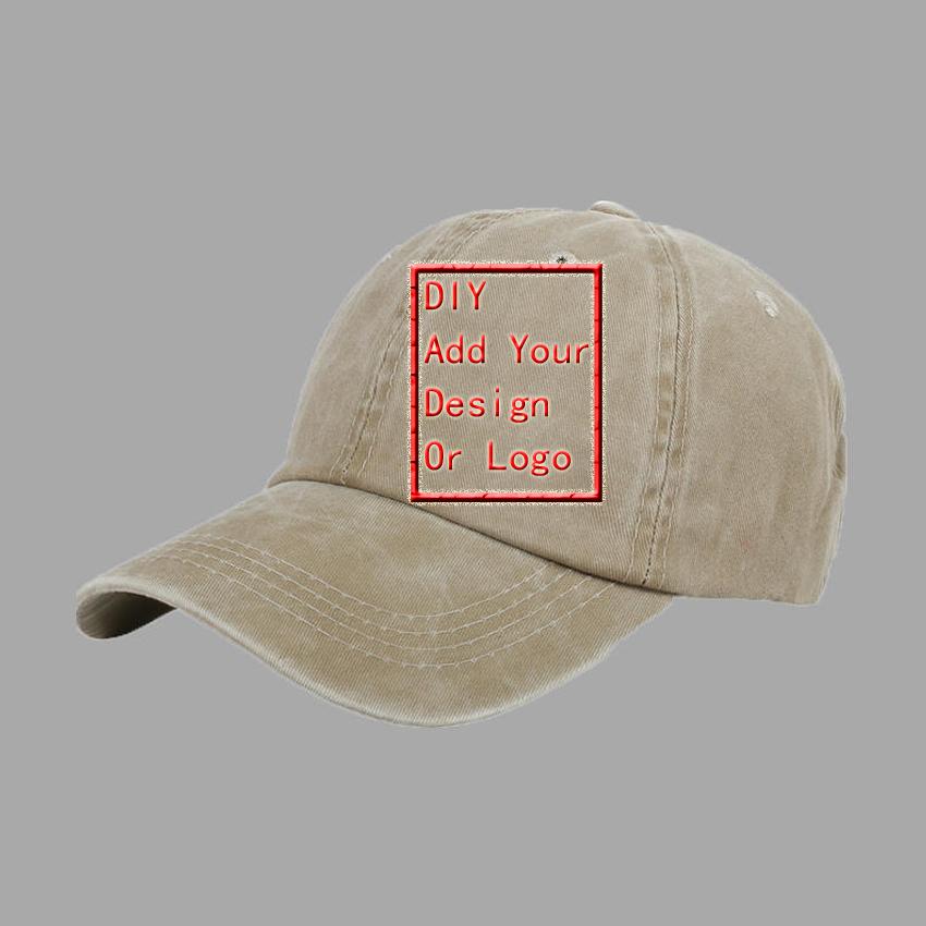 Baseball Caps Men Women Vintage Washed 100% Cotton Dad Hat Funny Poker Pattern Print DIY Team Logo Snapback Cap Hip Hop Hat