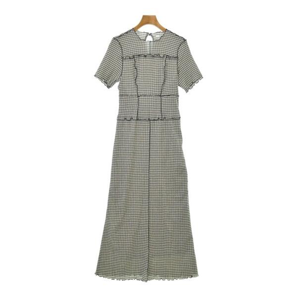 SNIDEL One Piece Women s 1 (M) White x Gray x Black (Check) [Used] [Secondhand]