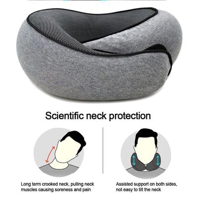 Reise Weiches Nackenkissen Memory Foam U-förmiges Kissen Tragbar Verstellbar Weiche Nackenstütze Mittagspause Schlafkissen