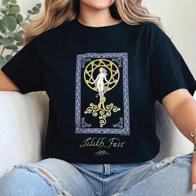 2026 Lilith Fair Koszulka Letnia Moda Modna Koszulka Mężczyźni Kobiety Vintage Top Hip Hop Streetwear Oversize Koszulka Krótki Rękaw Codzienna Odzież
