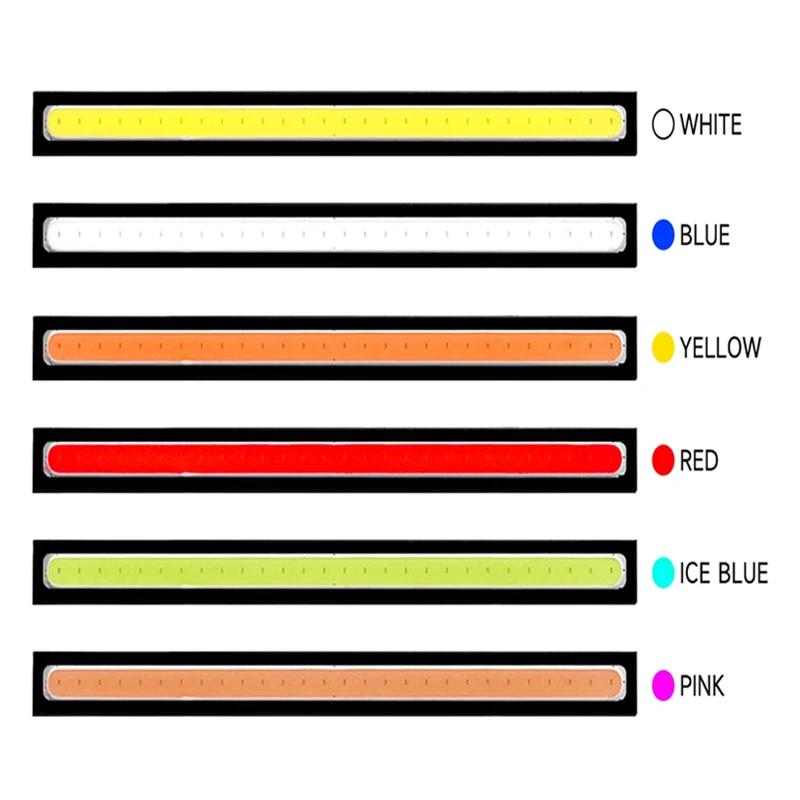 2ks 17cm univerzální voděodolná světla pro denní svícení COB mlhová lampa styling do auta LED denní světlo DRL lampa mlhová barová lampa pásková světla
