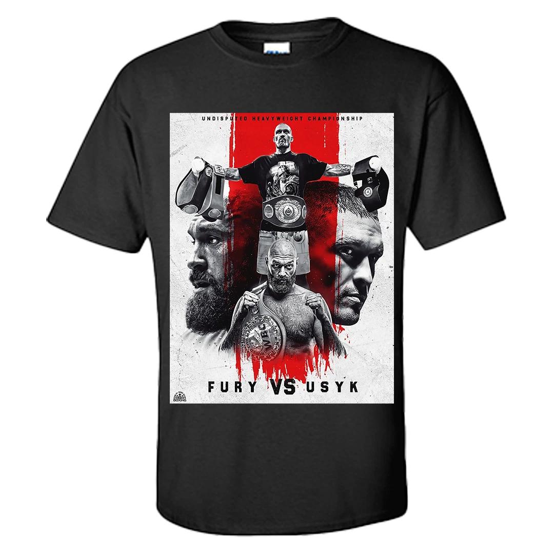 Tyson Fury T Shirt Fury vs Usyk Graphic Boxing shirt S-XXXL 3XL