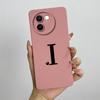 For Vivo V30e Case Vivo V30E 5G V2340 V2339 Phone Case Cute Initial Letters ShockProof Matte Silicone Soft Protective Back Cover