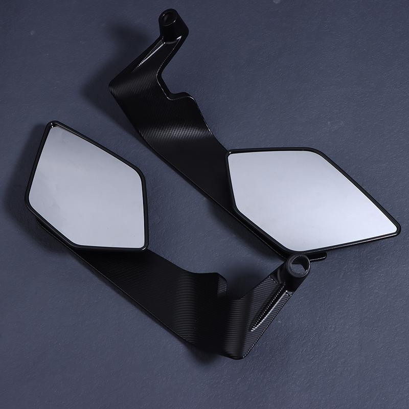 Espelhos de Motocicleta Winglets Stealth Espelho Grande Superfície de Espelho Asas Espelho 10mm/8mm Espelho Retrovisor de Motocicleta