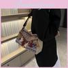 Trendy Ethnic Canvas Tote Bag 2023 New Arrival Bag Women Unique Fashion Shoulder Bag Casual Minimalist Crossbody Bag