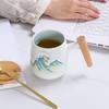 Ceramic Tea Brewing Cup with Lid - Ideal for Office and Gift Giving